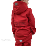 Detská softshell bunda - look up at the stars red