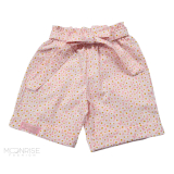Detské bavlnené kraťasy - daisies light pink