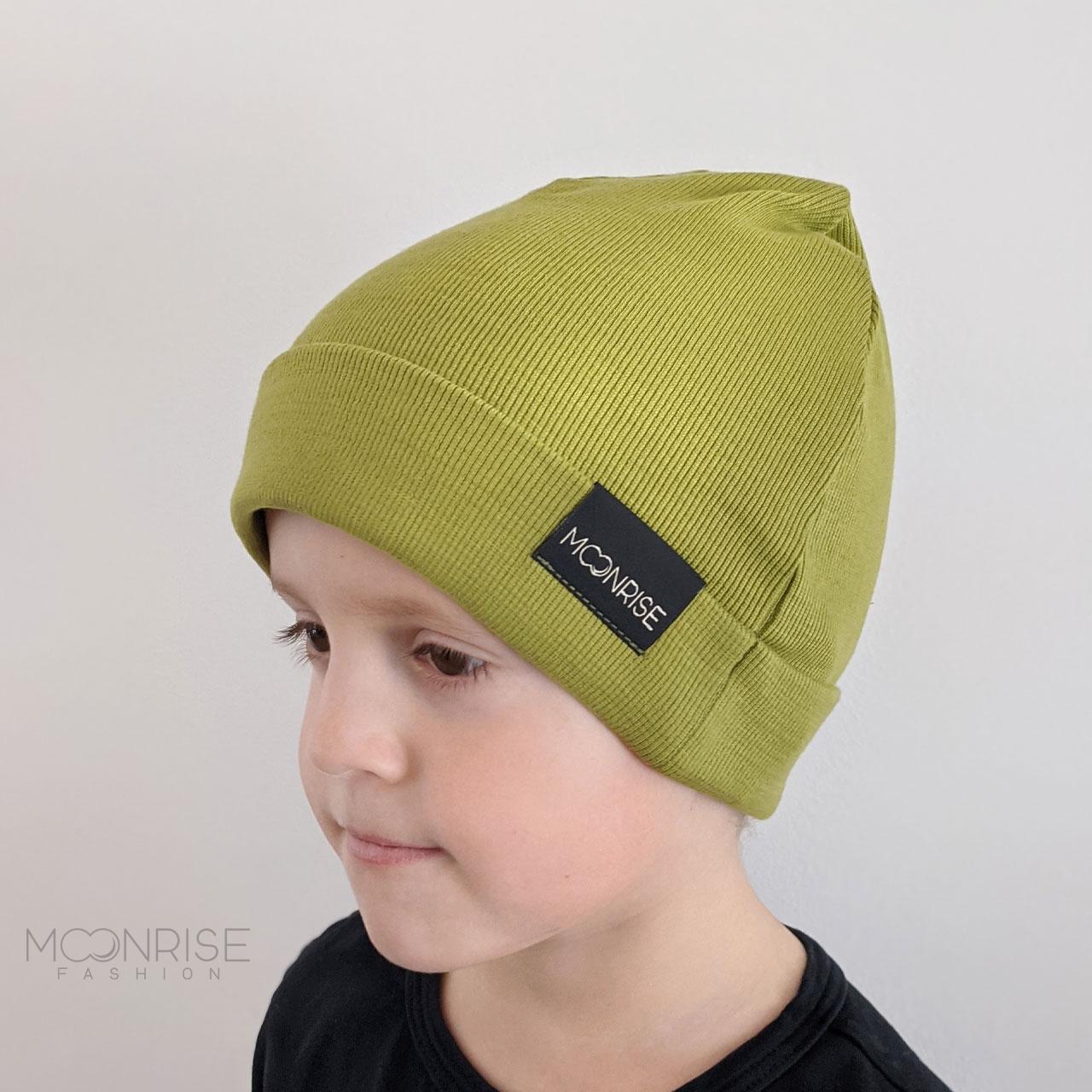 Detská čiapka rebrovaná - light green