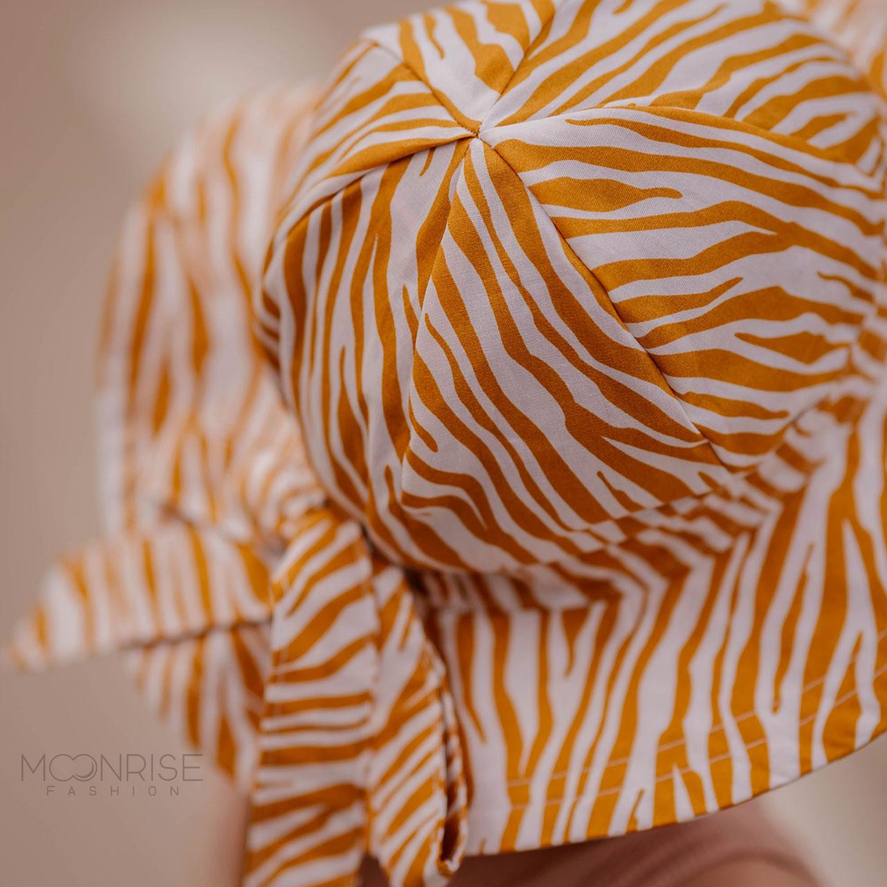 Detský klobúk zebra yellow