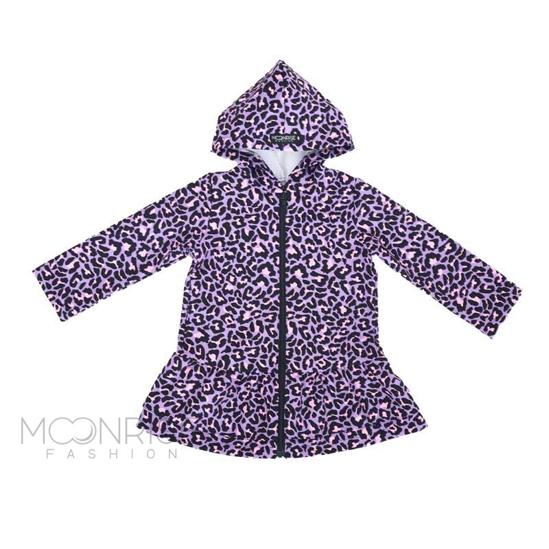 Detská softshell bunda s volánmi - leo violet