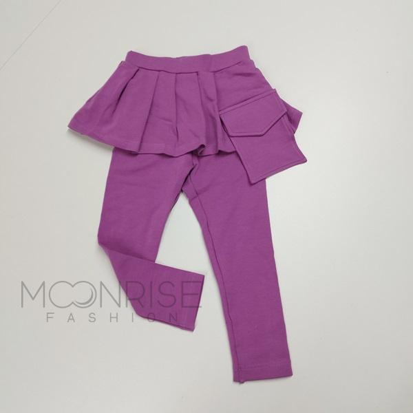 detské sukňo-legíny - violet s vreckom 98