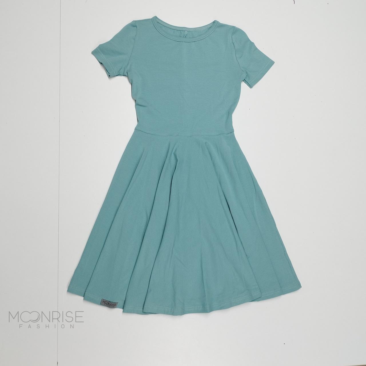 Dámske šaty  - dusty aqua S