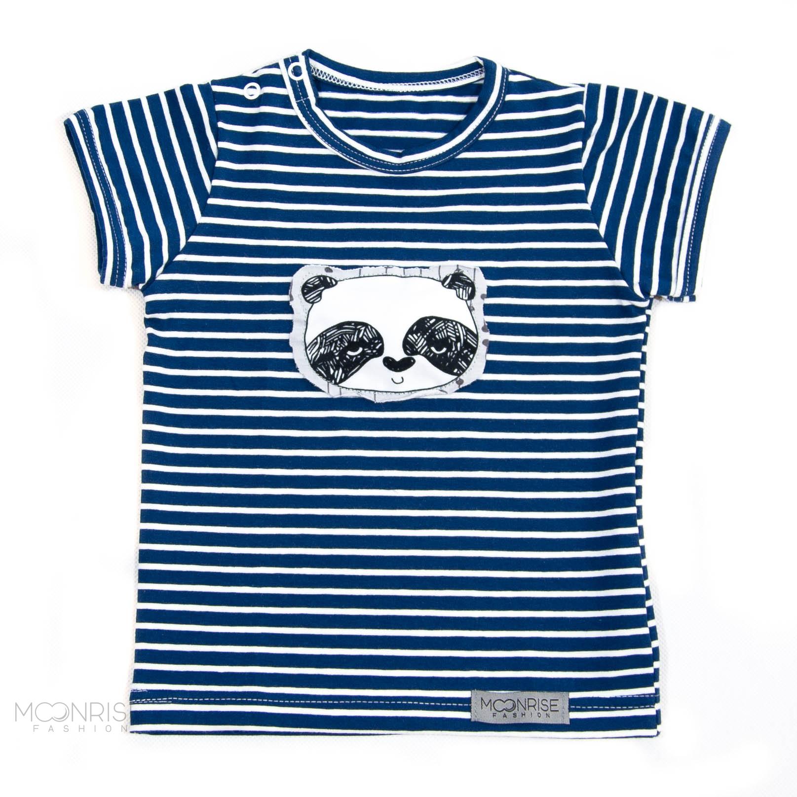BIO pííískacie tričko Panda navy 