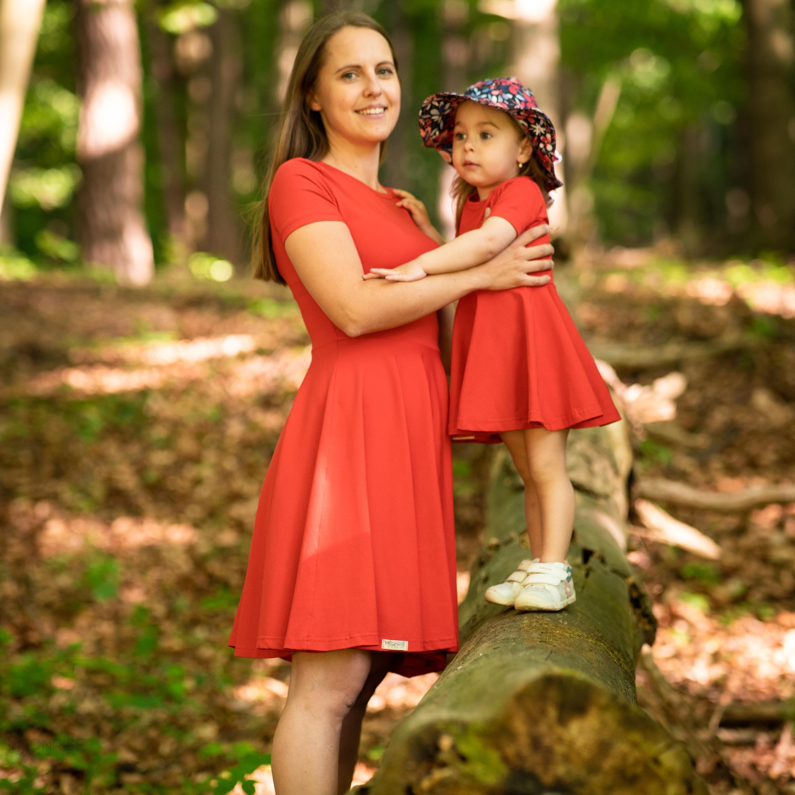 Dámske šaty  - red organic