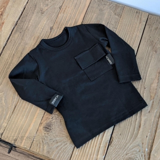 Tričko organic - pocket black