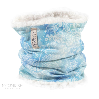 Zimný detský tunel-lace mint blue